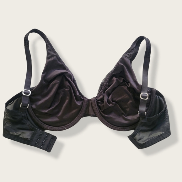 NATORI Bra Black Lace Mesh Bra 32DD - Picture 4 of 8